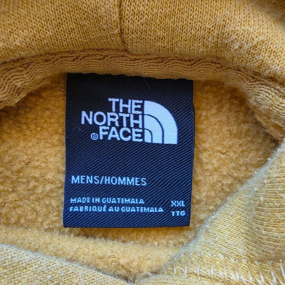 The North Face Mens XXL Mustard Yellow Box Logo Never Stop Exploring Hoodie - Picture 3 of 8